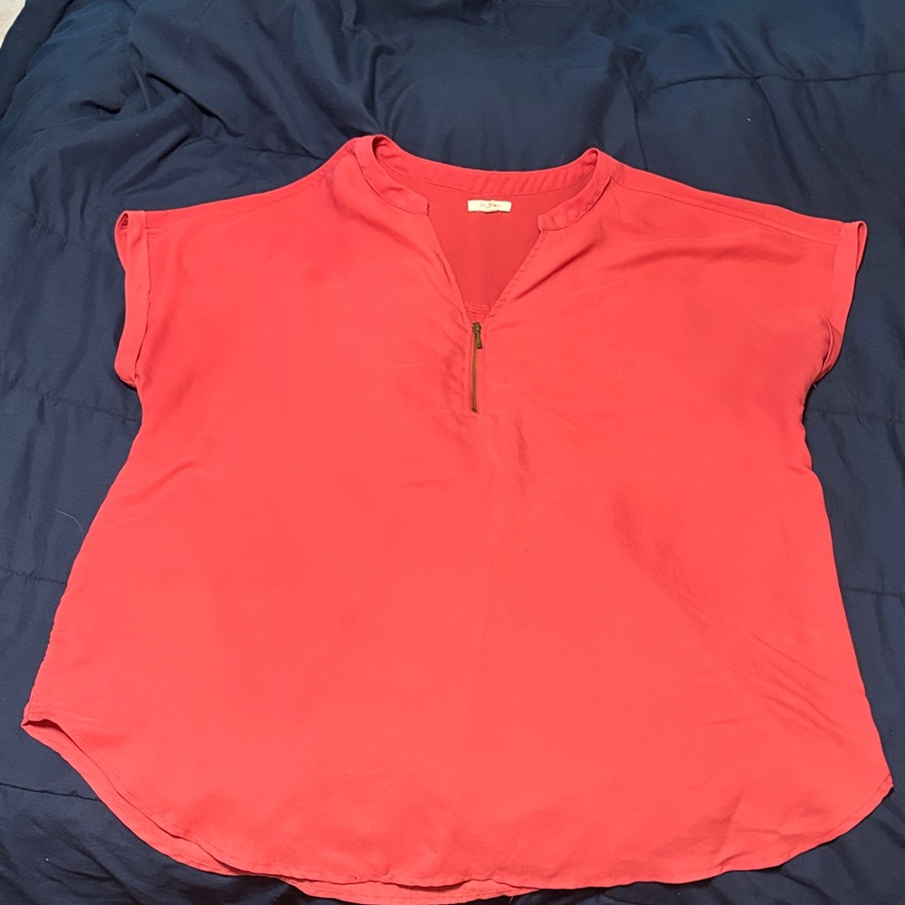 Maurices Bright Coral Blouse